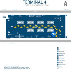 Phoenix Sky Harbor Map - Terminal 4